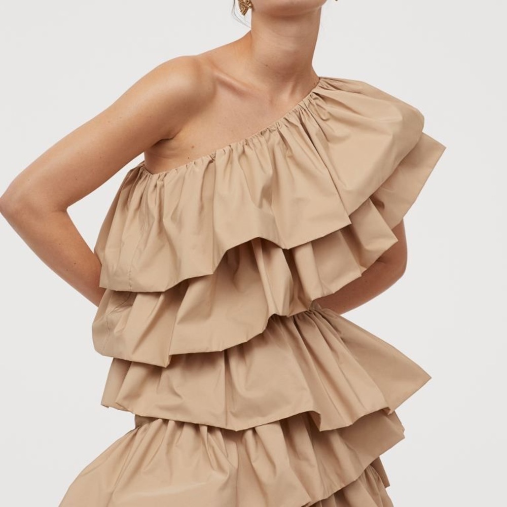 H&M conscious ruffle dress